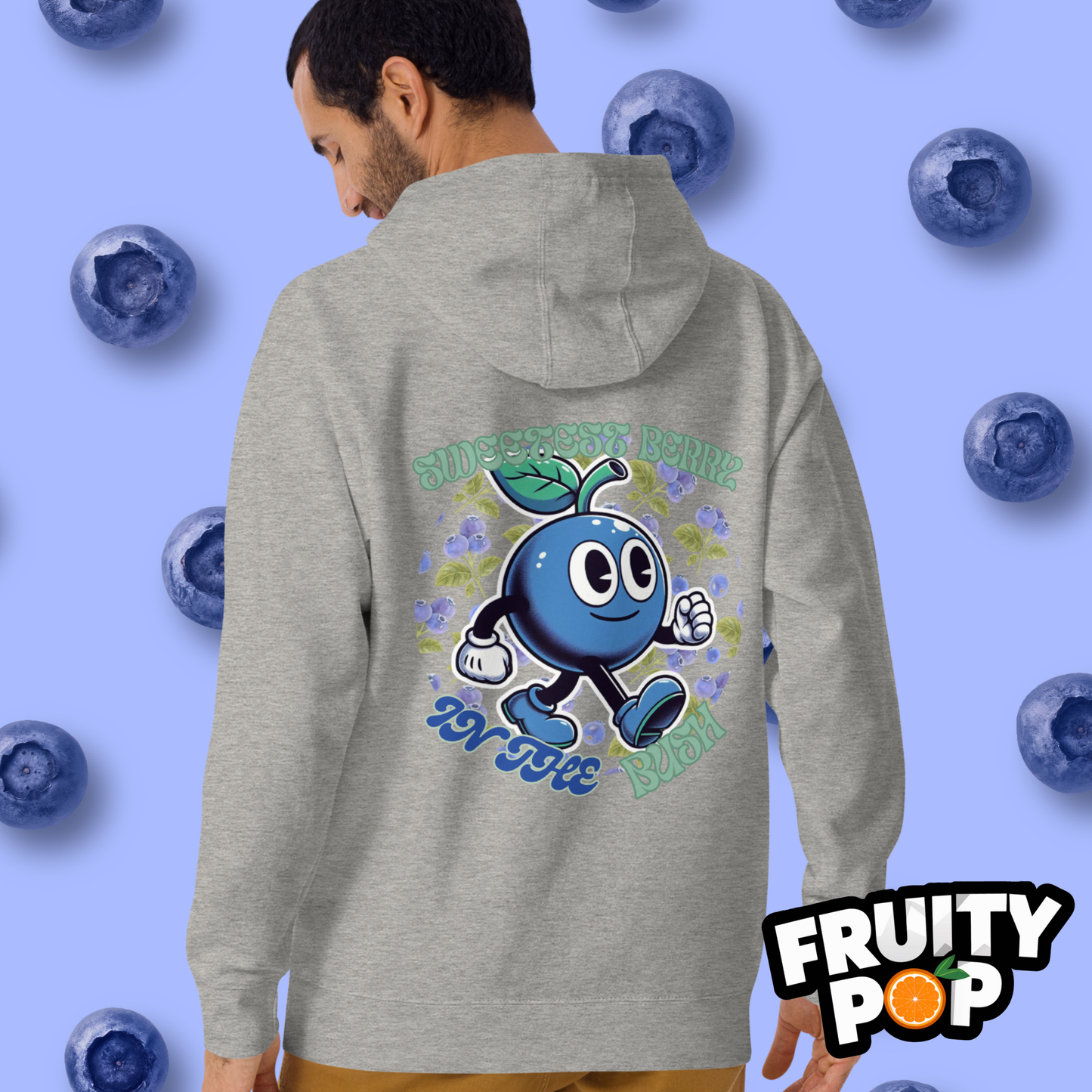 🍒💙 Blueberry Blake - Sweetest Berry In The Bush Unisex Pullover Hoodie 🍒💙