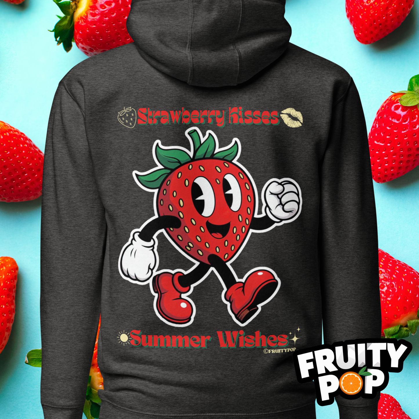 🍓 Strawberry Stan- Strawberry Kisses Summer Wishes Unisex Pullover Hoodie 🍓