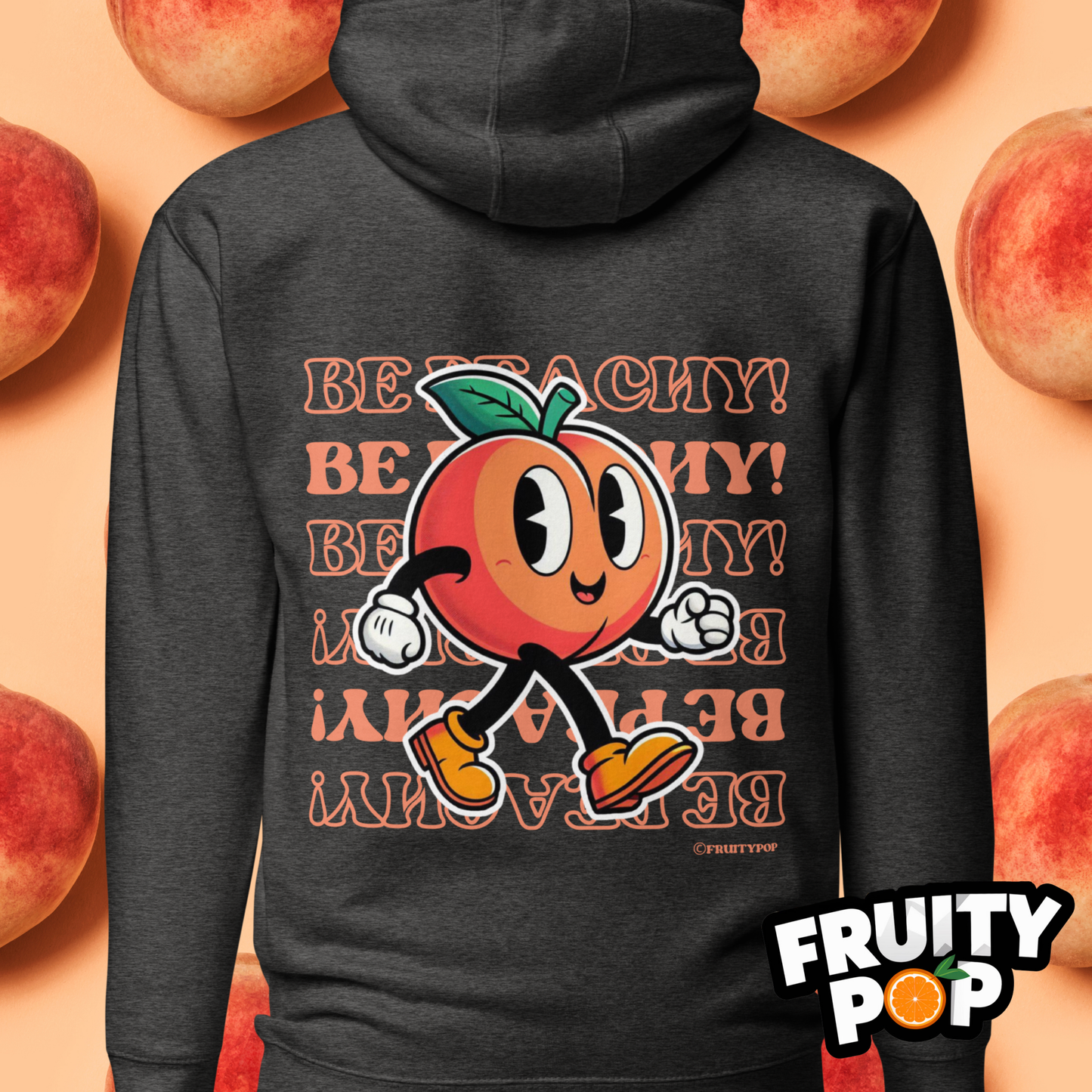 🍑 Peach Pete- Hollow Be Peachy Be Peachy Unisex Pullover Hoodie 🍑