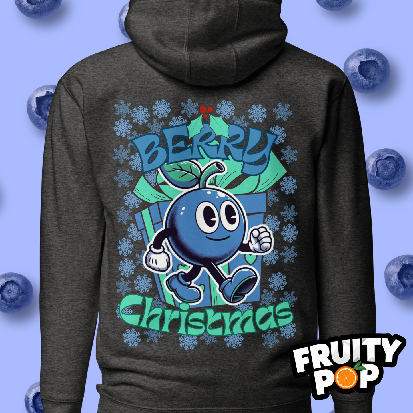 🍒💙 Blueberry Blake - Berry Christmas Unisex Pullover Hoodie 🍒💙