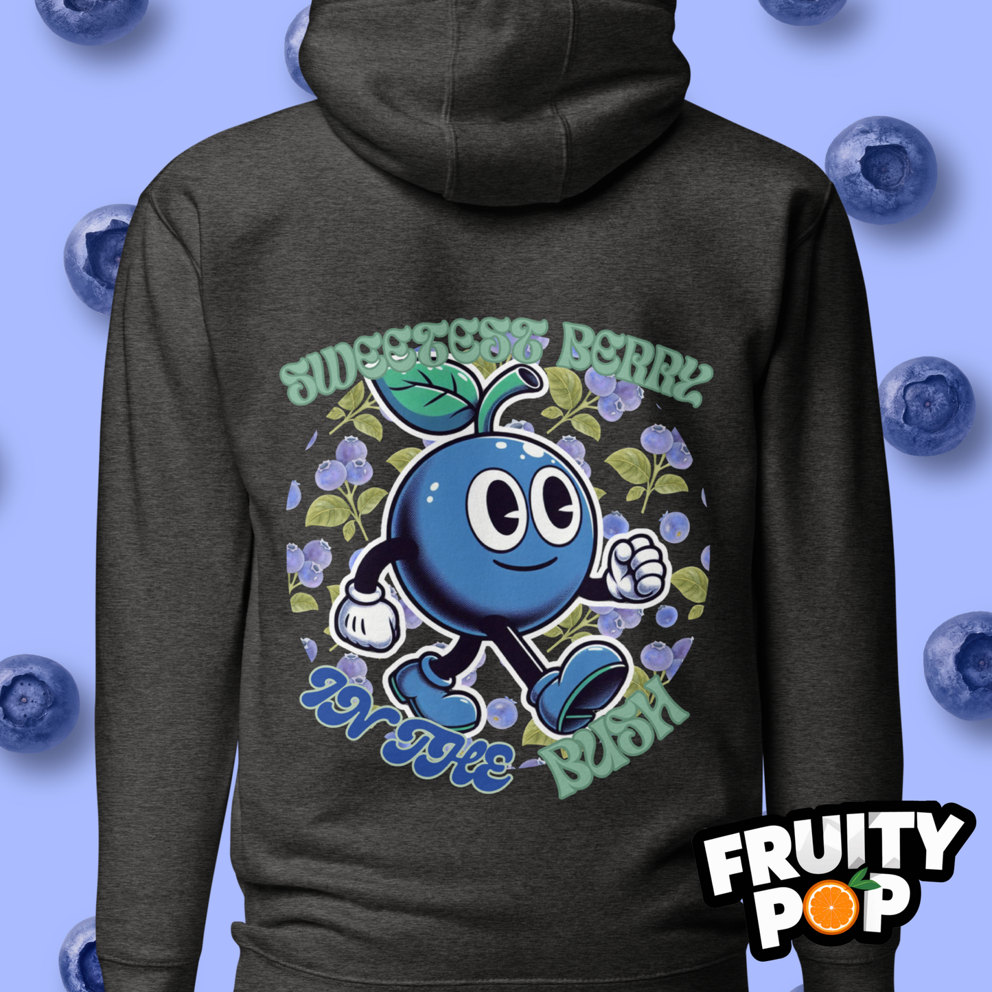 🍒💙 Blueberry Blake - Sweetest Berry In The Bush Unisex Pullover Hoodie 🍒💙