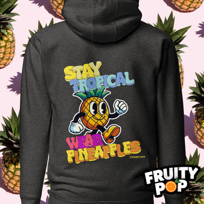 🍍 Pineapple Perry- Stay Tropical Wear Pineapples Unisex Pullover Hoodie 🍍