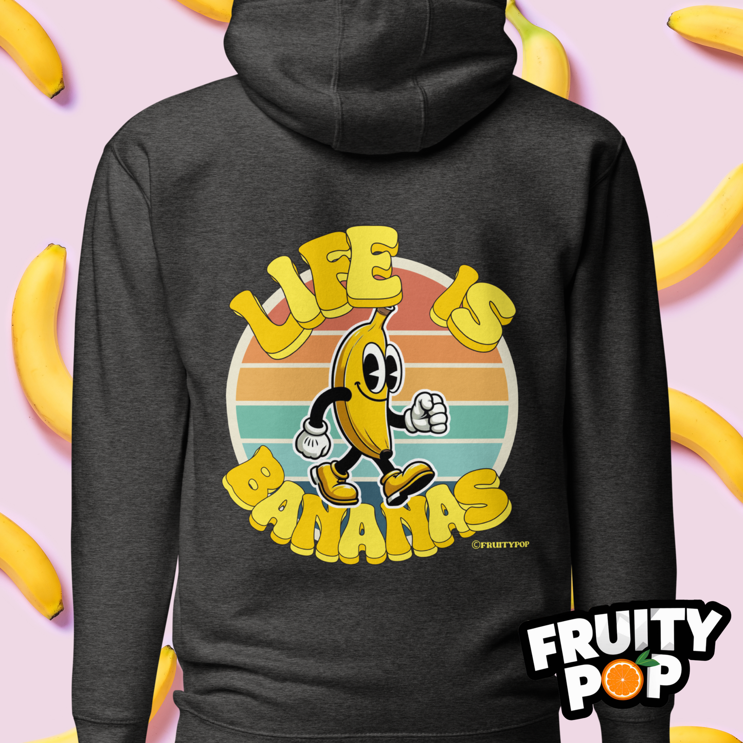 🍌 Banana Billy- Life Is Bananas Unisex Pullover Hoodie 🍌