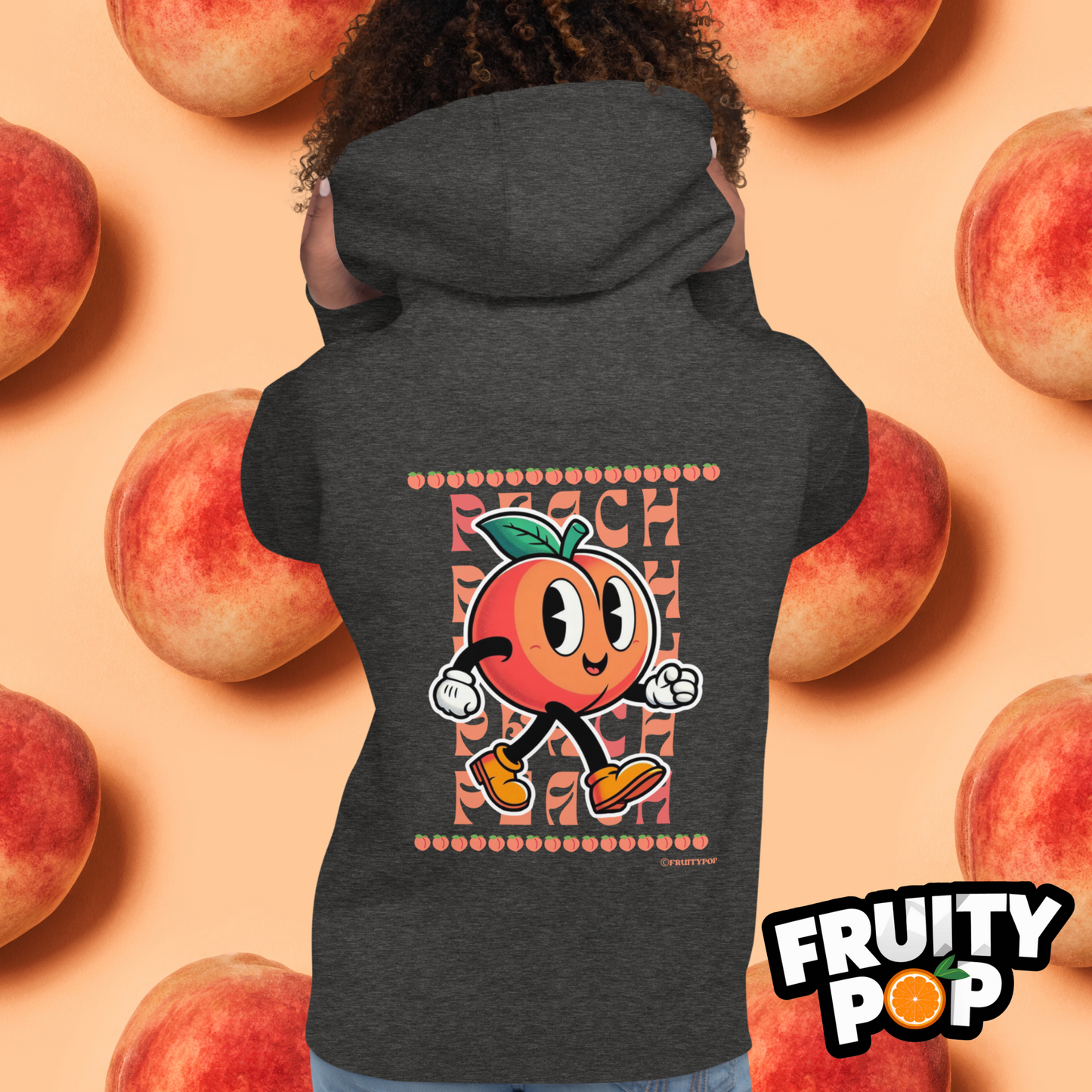 🍑 Peach Pete- PEACH PEACH PEACH Unisex Pullover Hoodie 🍑