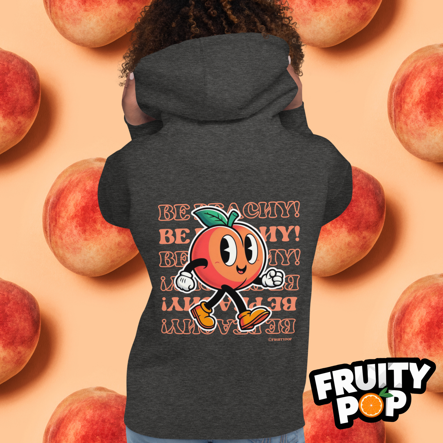 🍑 Peach Pete- Hollow Be Peachy Be Peachy Unisex Pullover Hoodie 🍑