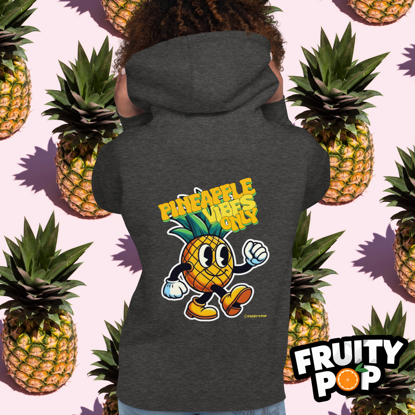 🍍 Pineapple Perry- Pineapple Vibes Only Unisex Pullover Hoodie 🍍