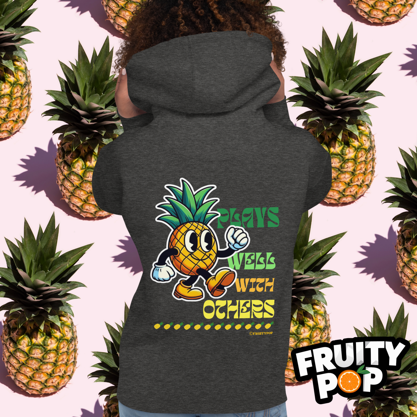 🍍 Pineapple Perry- Plays Well With Others Unisex Pullover Hoodie 🍍