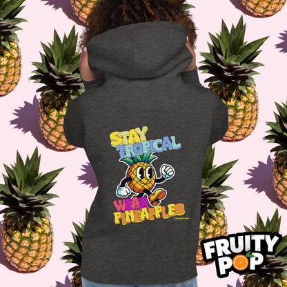 🍍 Pineapple Perry- Stay Tropical Wear Pineapples Unisex Pullover Hoodie 🍍