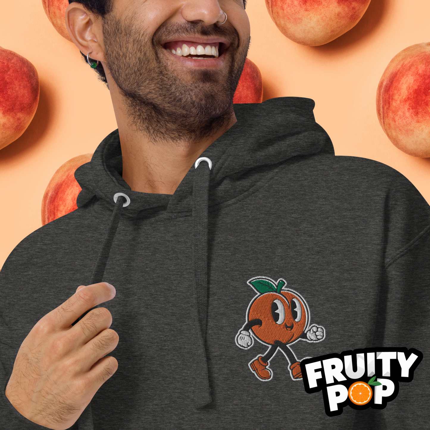 🍑 Peach Pete- PEACH PEACH PEACH Unisex Pullover Hoodie 🍑