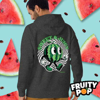 🍉 Melon Max- Sweet & Juicy Wavy Illusion Unisex Pullover Hoodie 🍉
