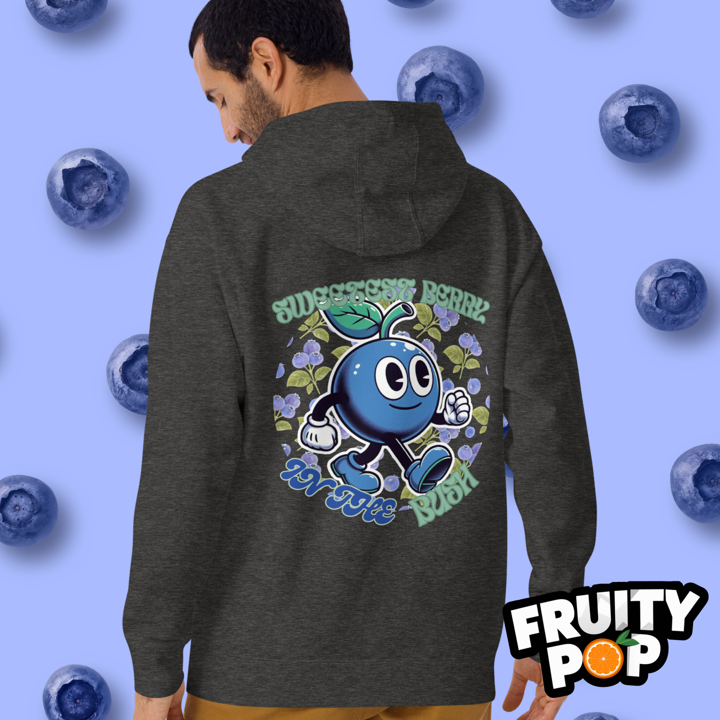 🍒💙 Blueberry Blake - Sweetest Berry In The Bush Unisex Pullover Hoodie 🍒💙