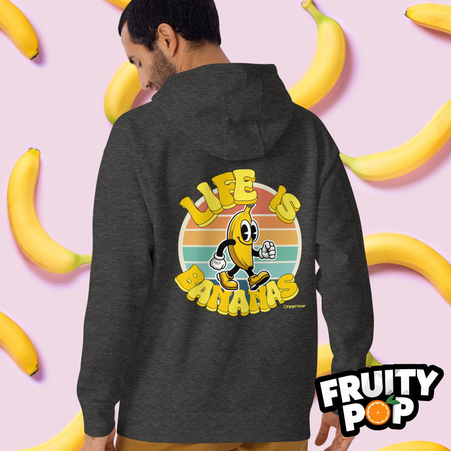 🍌 Banana Billy- Life Is Bananas Unisex Pullover Hoodie 🍌
