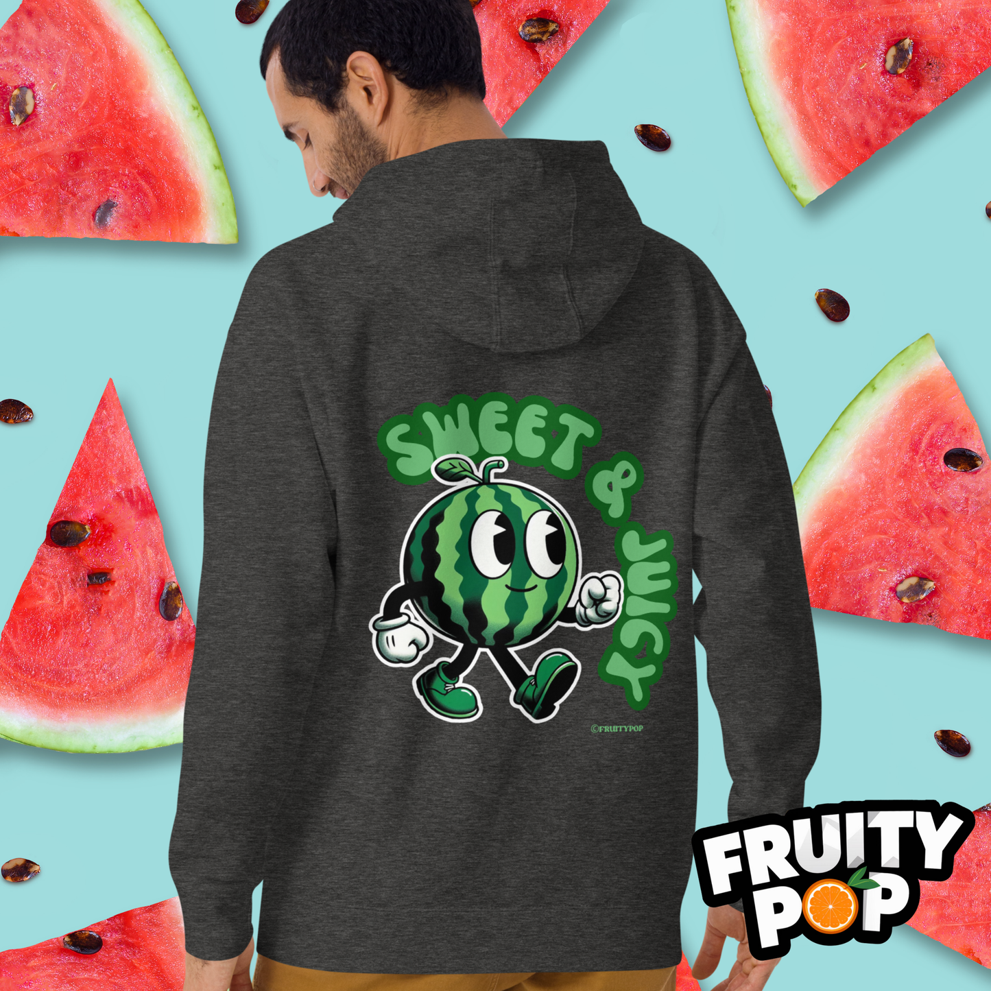🍉 Melon Max- Sweet N' Juicy Unisex Pullover Hoodie 🍉