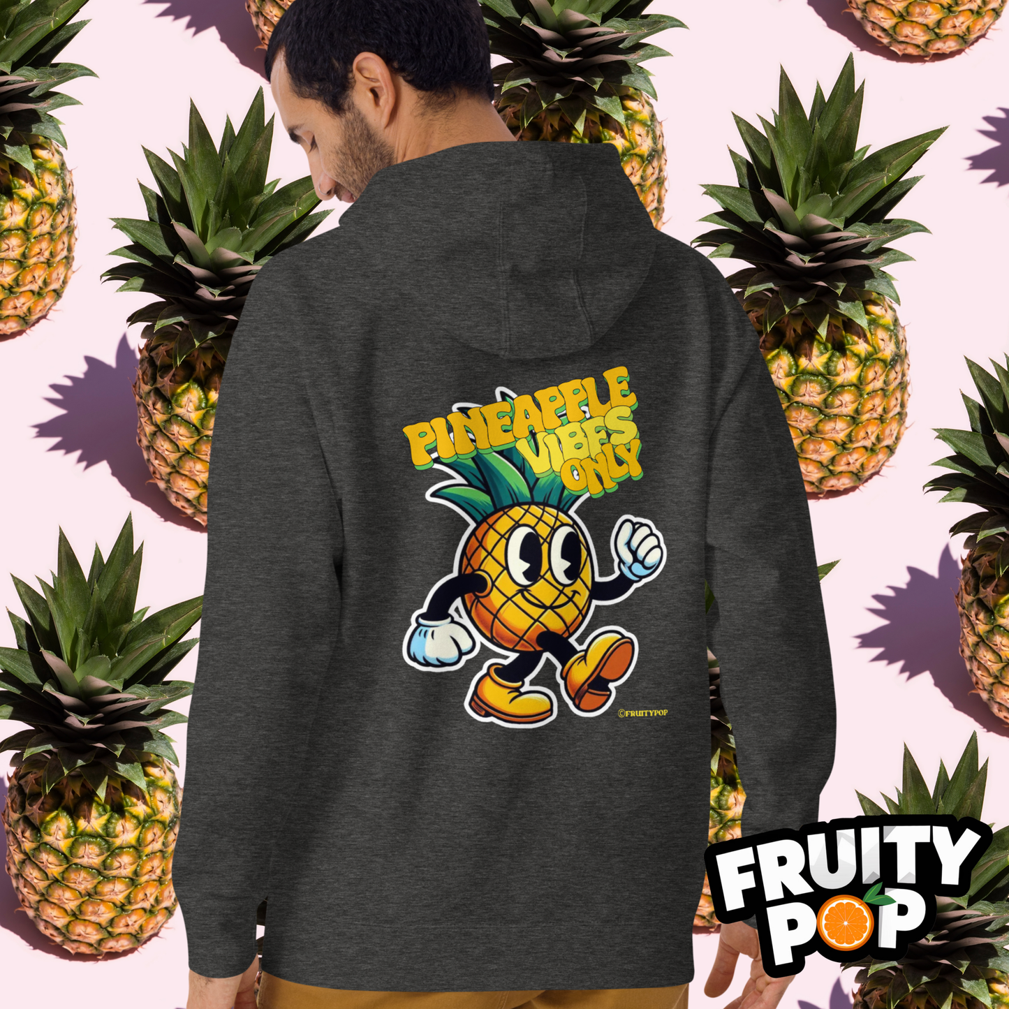 🍍 Pineapple Perry- Pineapple Vibes Only Unisex Pullover Hoodie 🍍