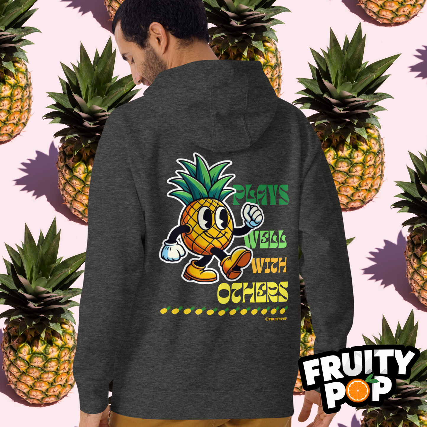 🍍 Pineapple Perry- Plays Well With Others Unisex Pullover Hoodie 🍍
