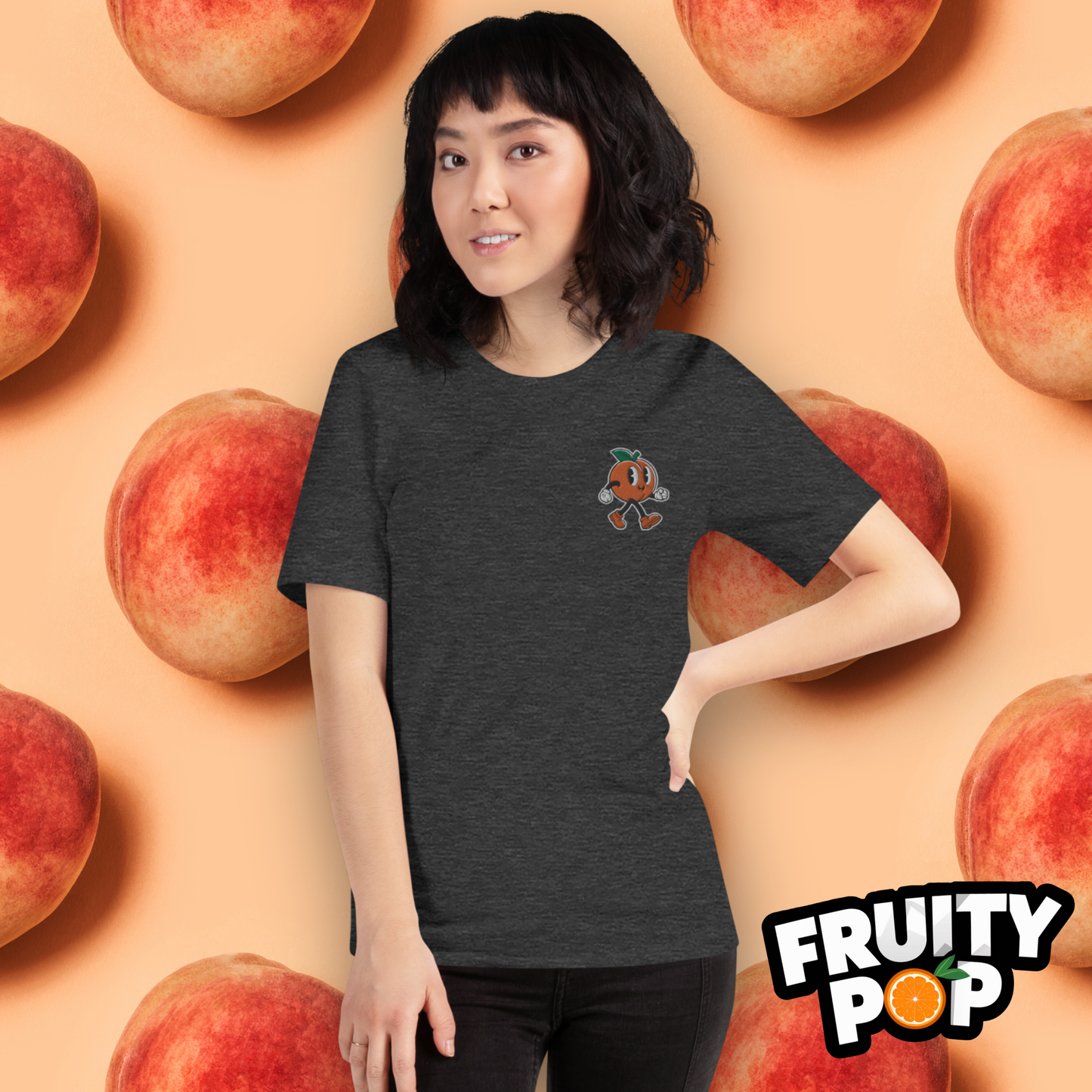 Embroidered Peach Pete- PEACH PEACH PEACH