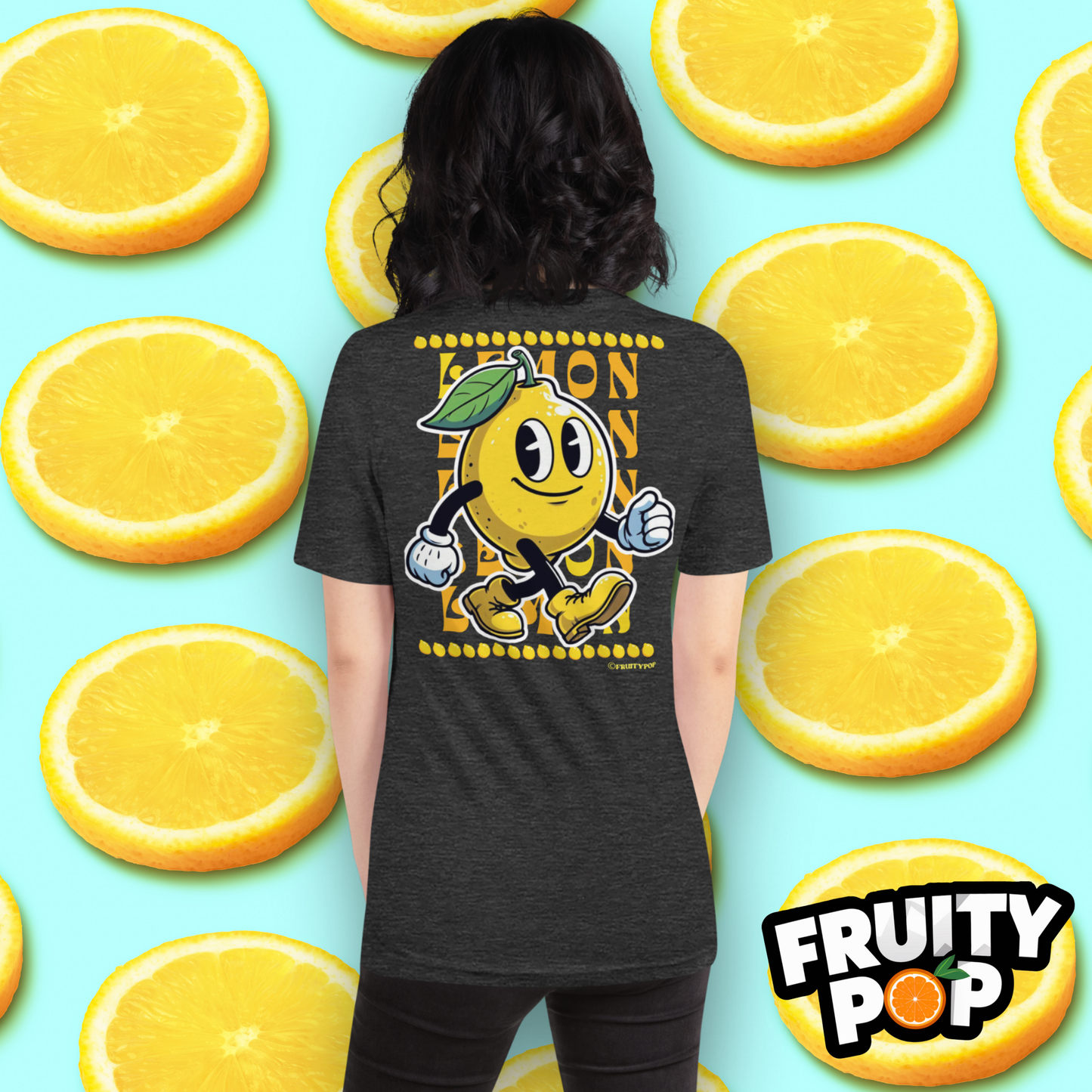Embroidered Lemon Lenny- LEMON LEMON LEMON