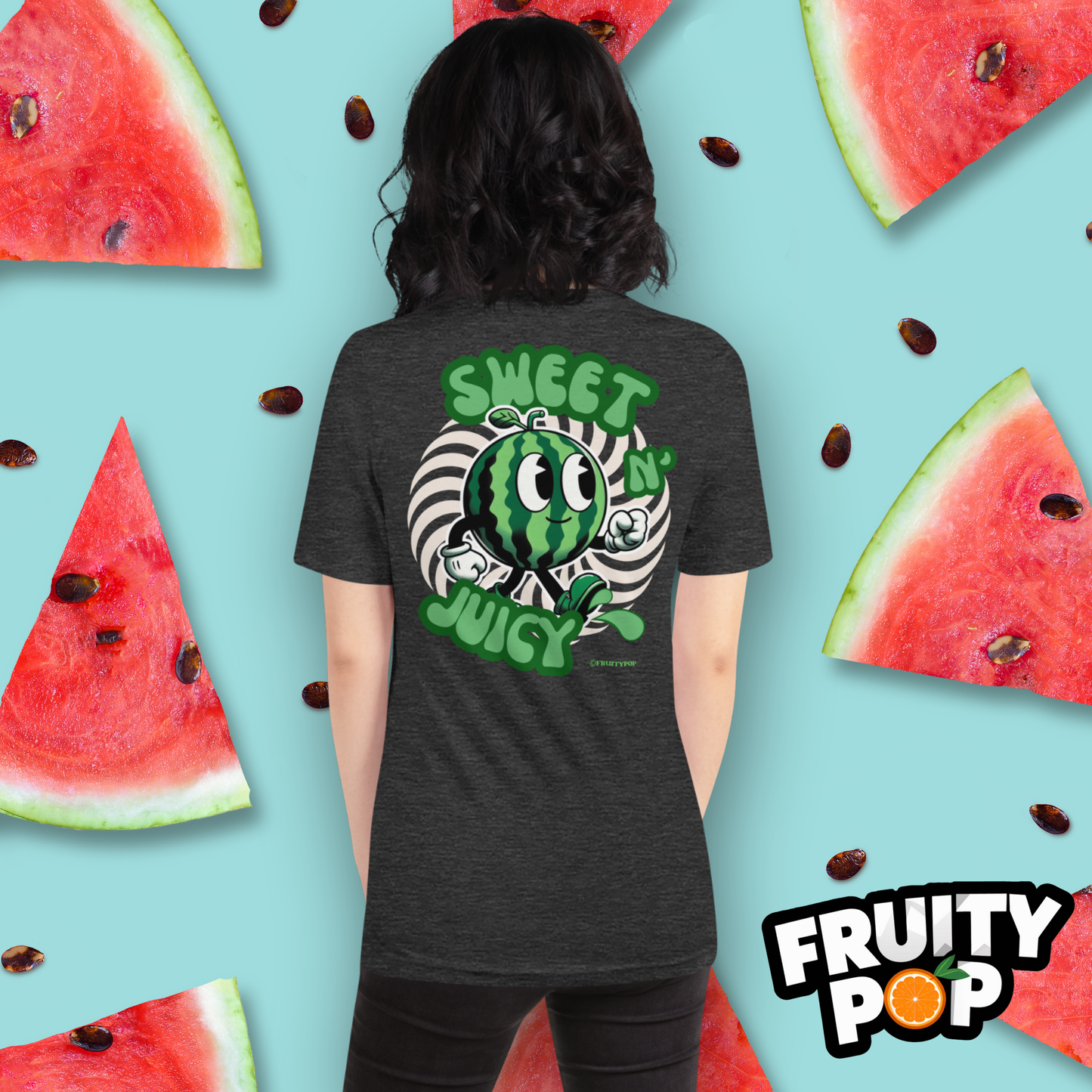 Embroidered Melon Max- Sweet N' Juicy Circle Illusion