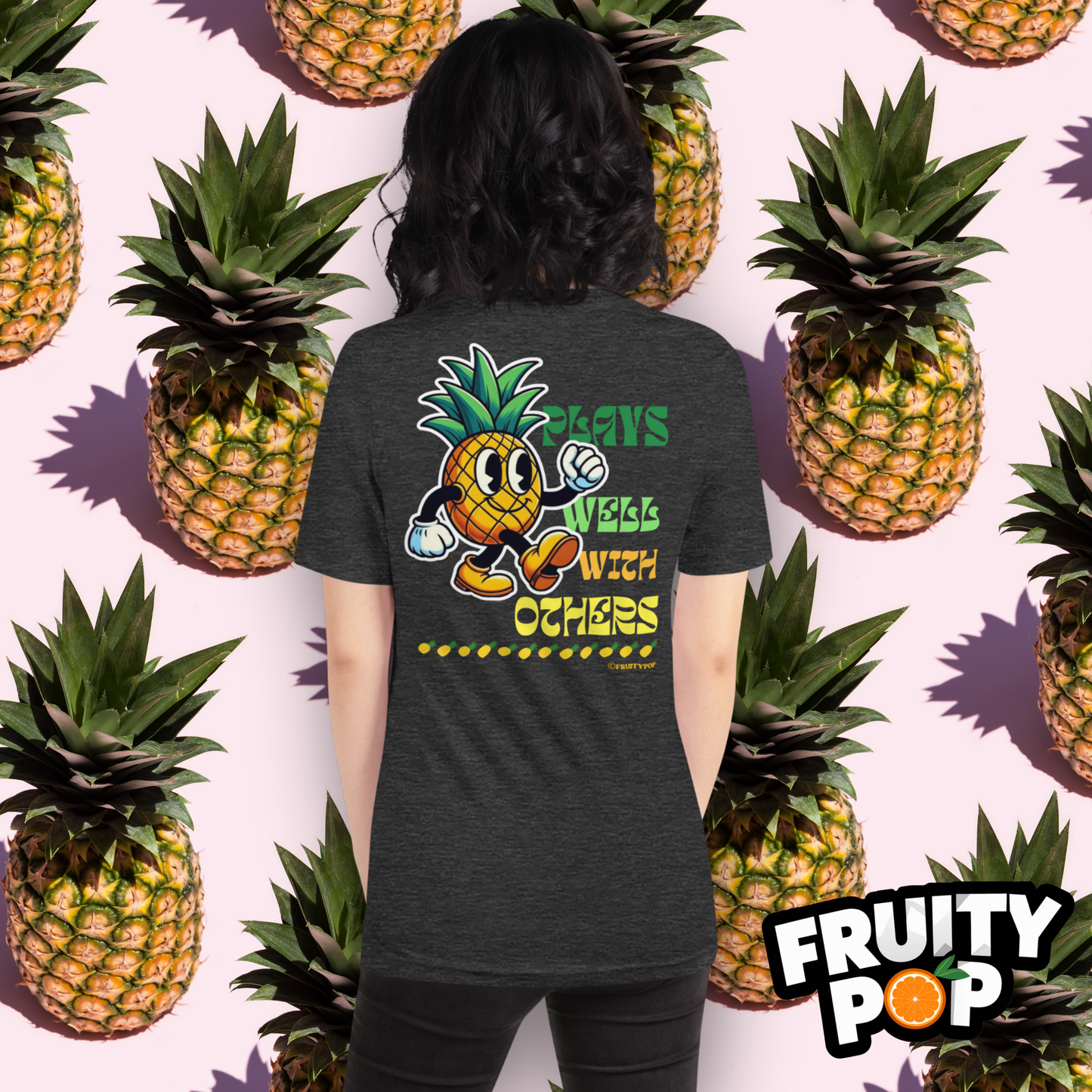 Embroidered Pineapple Perry- Plays Well With Others