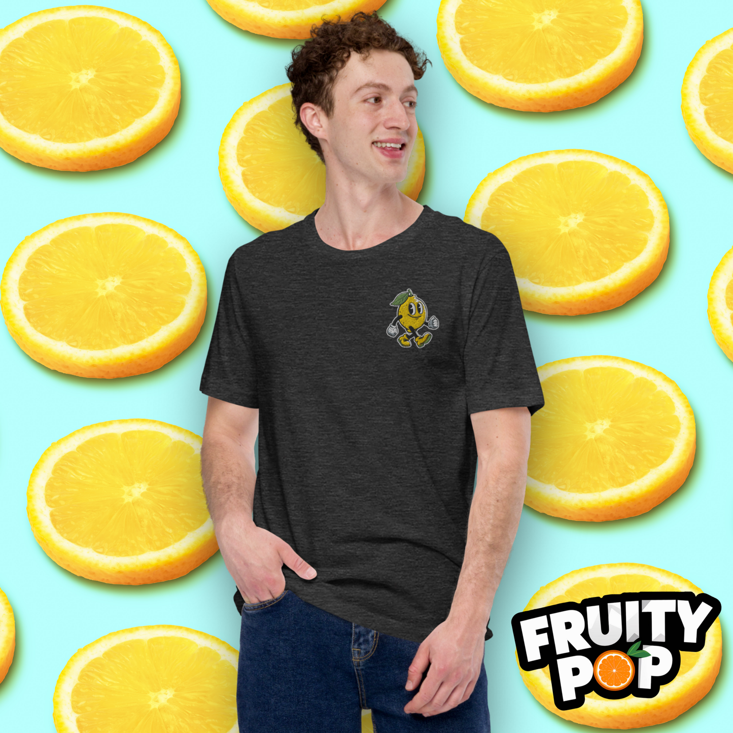 Embroidered Lemon Lenny- LEMON LEMON LEMON