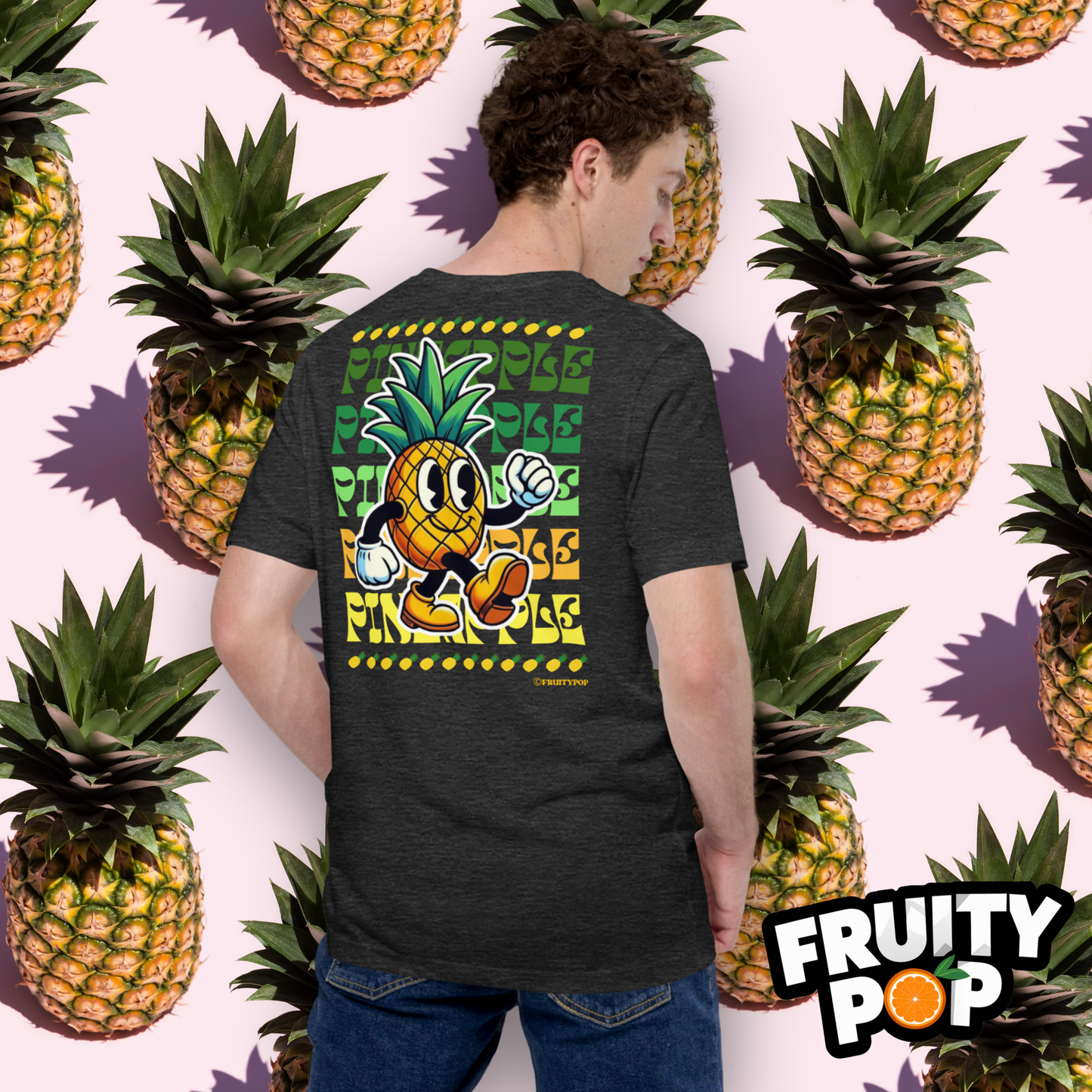 Embroidered Pineapple Perry- PINEAPPLE PINEAPPLE PINEAPPLE