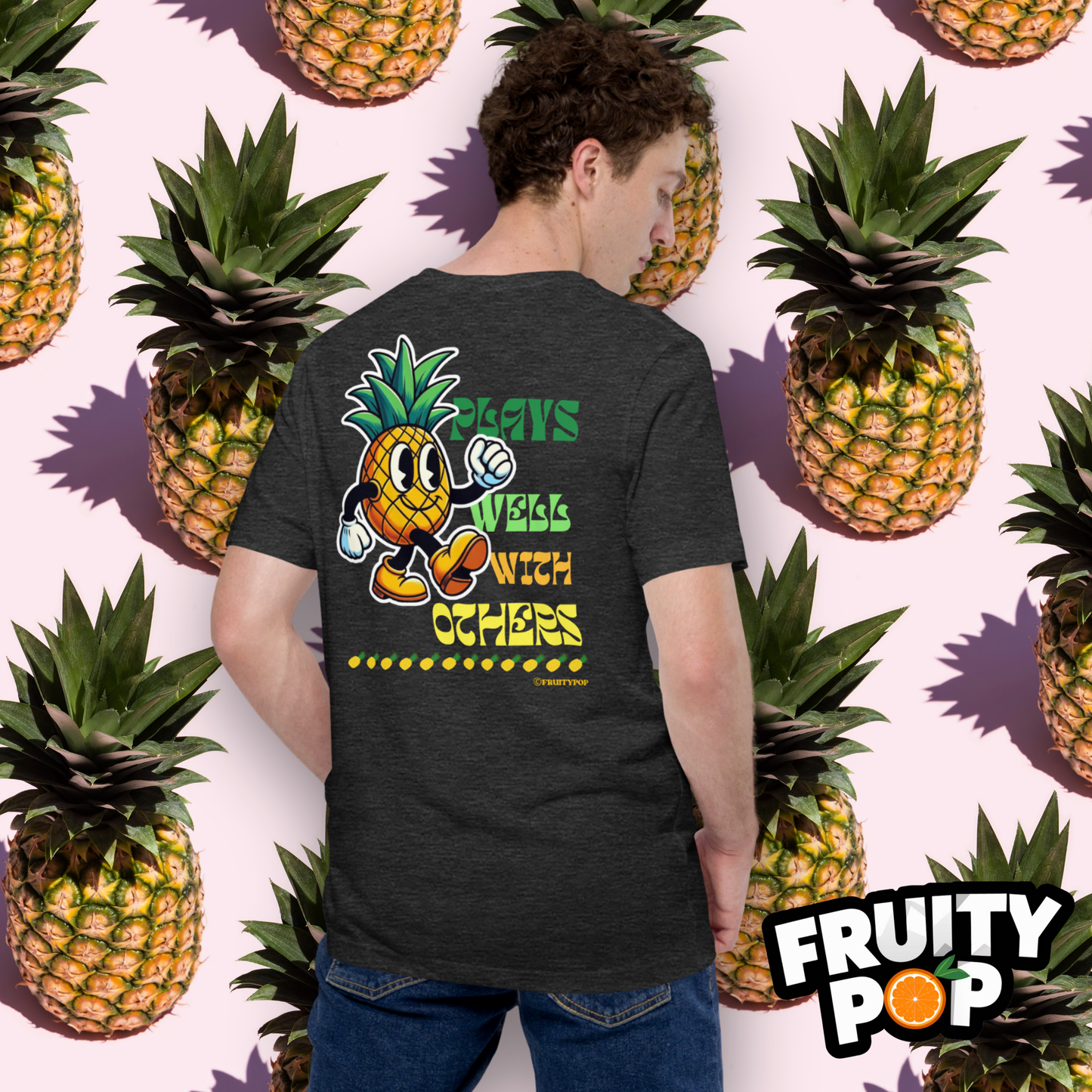 Embroidered Pineapple Perry- Plays Well With Others