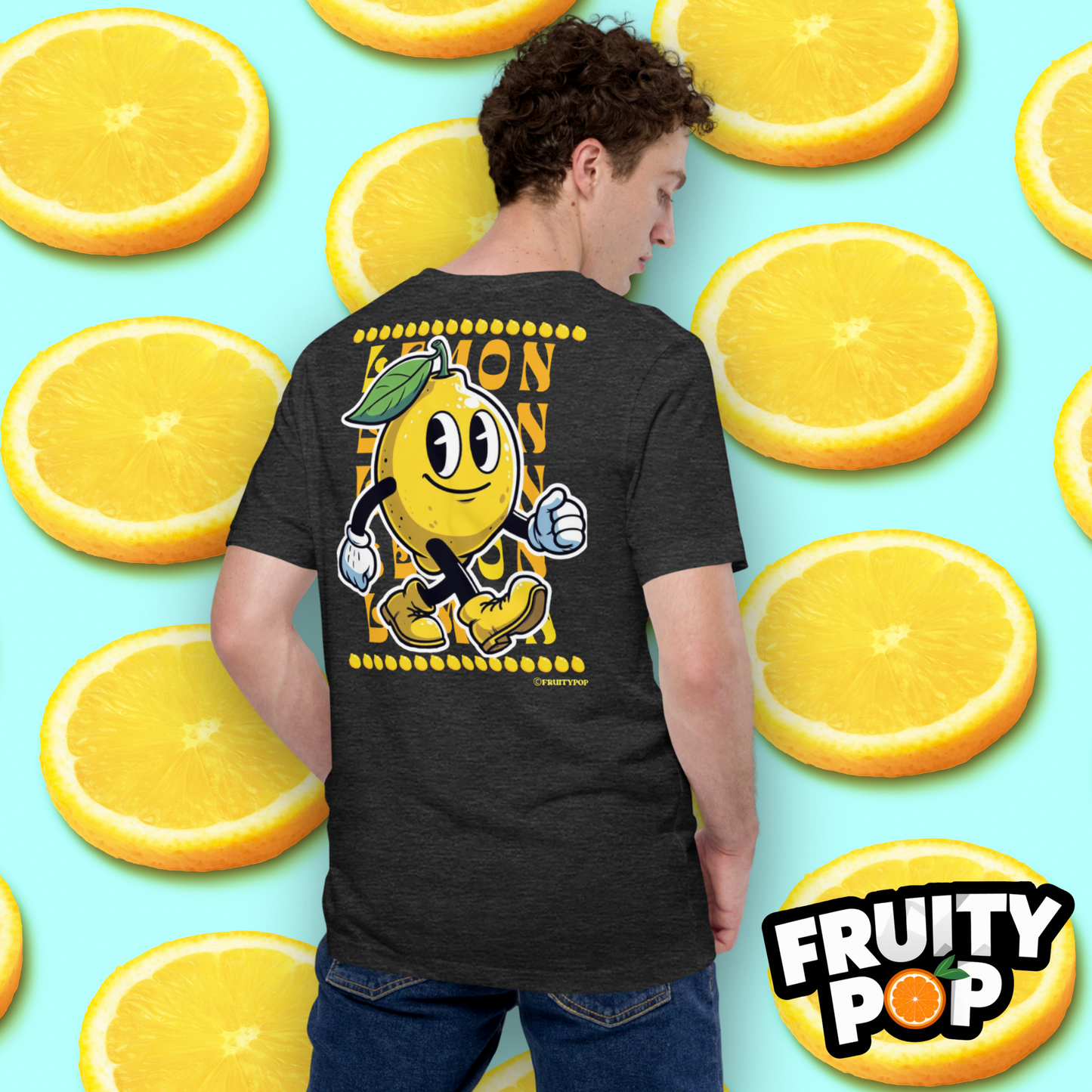 Embroidered Lemon Lenny- LEMON LEMON LEMON