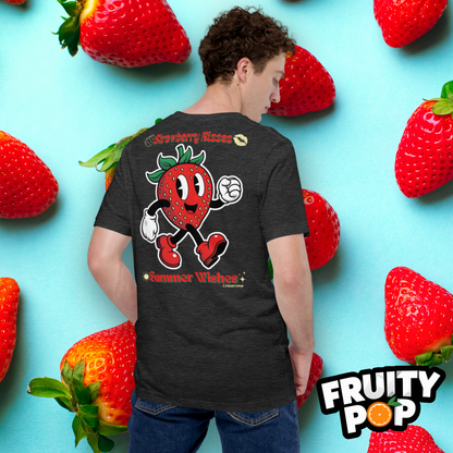 Embroidered Strawberry Stan- Strawberry Kisses Summer Wishes