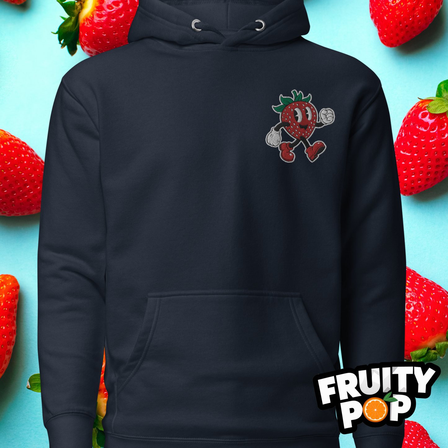 🍓 Strawberry Stan- STRAWBERRY STRAWBERRY STRAWBERRY Unisex Pullover Hoodie 🍓