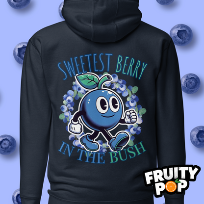 🍒💙 Blueberry Blake - Sweetest Berry In The Bush Wreath Unisex Pullover Hoodie 🍒💙