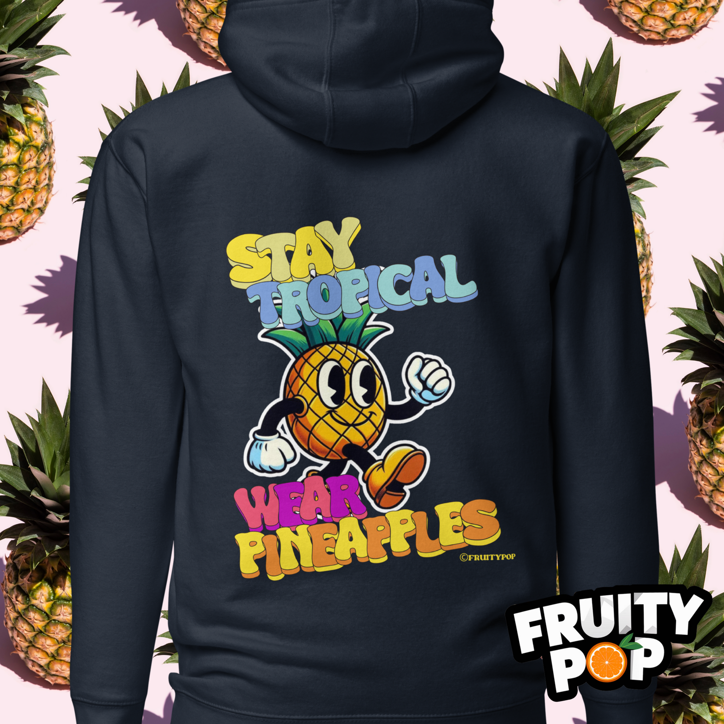 🍍 Pineapple Perry- Stay Tropical Wear Pineapples Unisex Pullover Hoodie 🍍