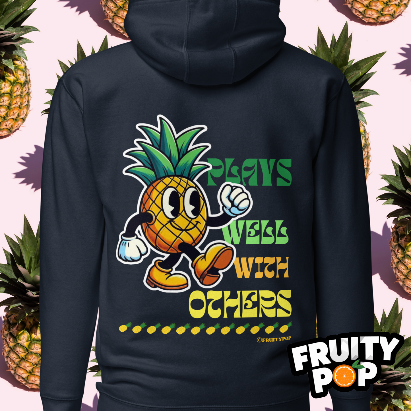 🍍 Pineapple Perry- Plays Well With Others Unisex Pullover Hoodie 🍍