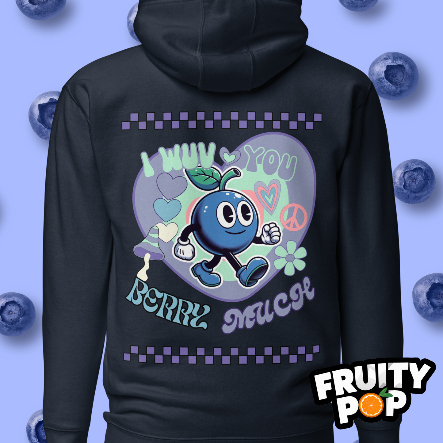 🍒💙 Blueberry Blake - I Wuv You Berry Much Kennedy Edition Unisex Pullover Hoodie 🍒💙