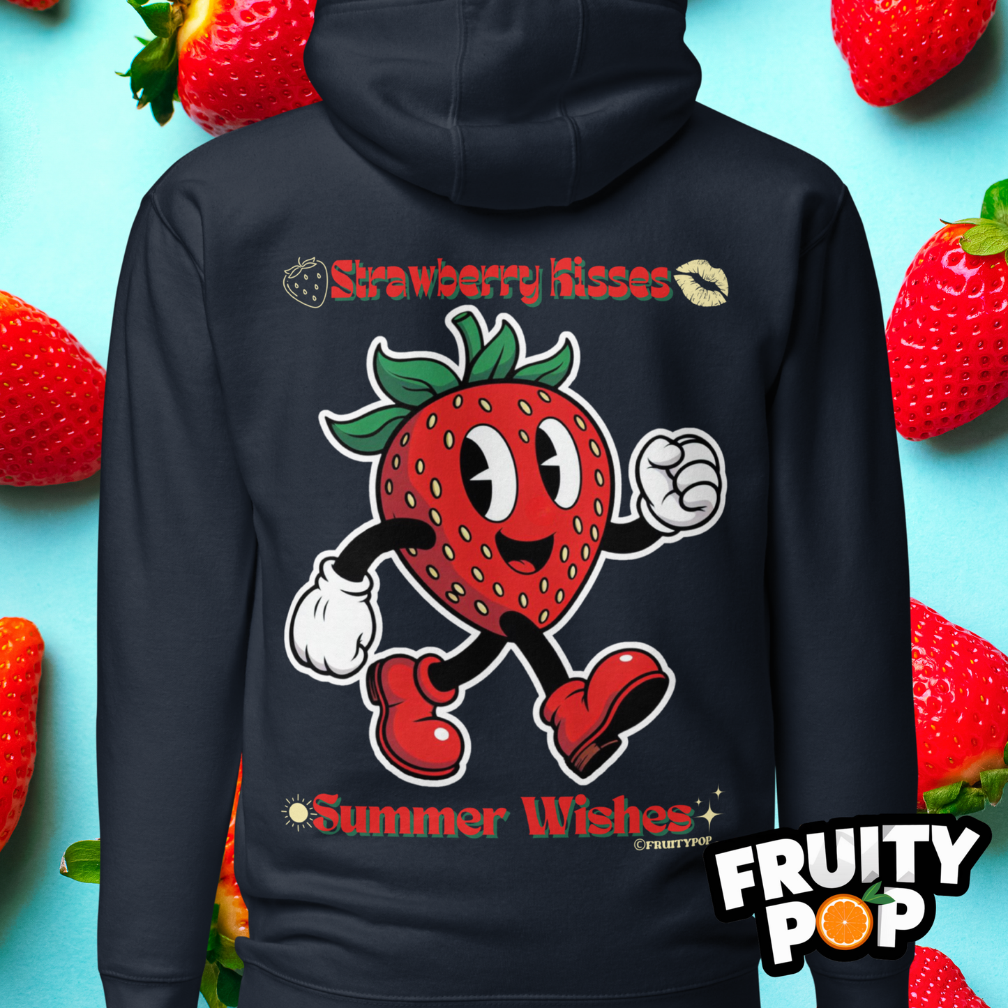 🍓 Strawberry Stan- Strawberry Kisses Summer Wishes Unisex Pullover Hoodie 🍓