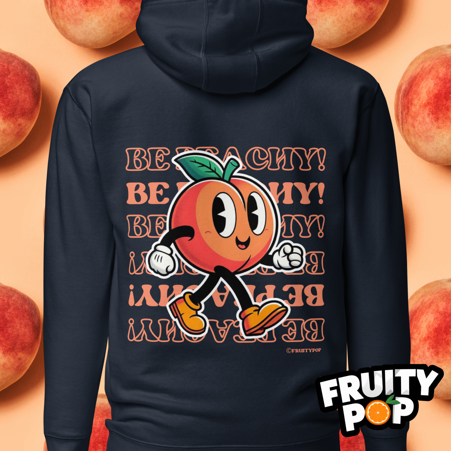 🍑 Peach Pete- Hollow Be Peachy Be Peachy Unisex Pullover Hoodie 🍑