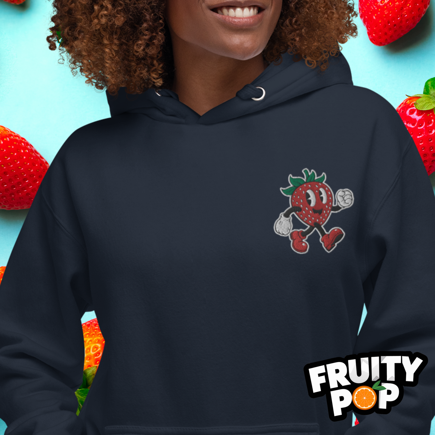 🍓 Strawberry Stan- STRAWBERRY STRAWBERRY STRAWBERRY Unisex Pullover Hoodie 🍓