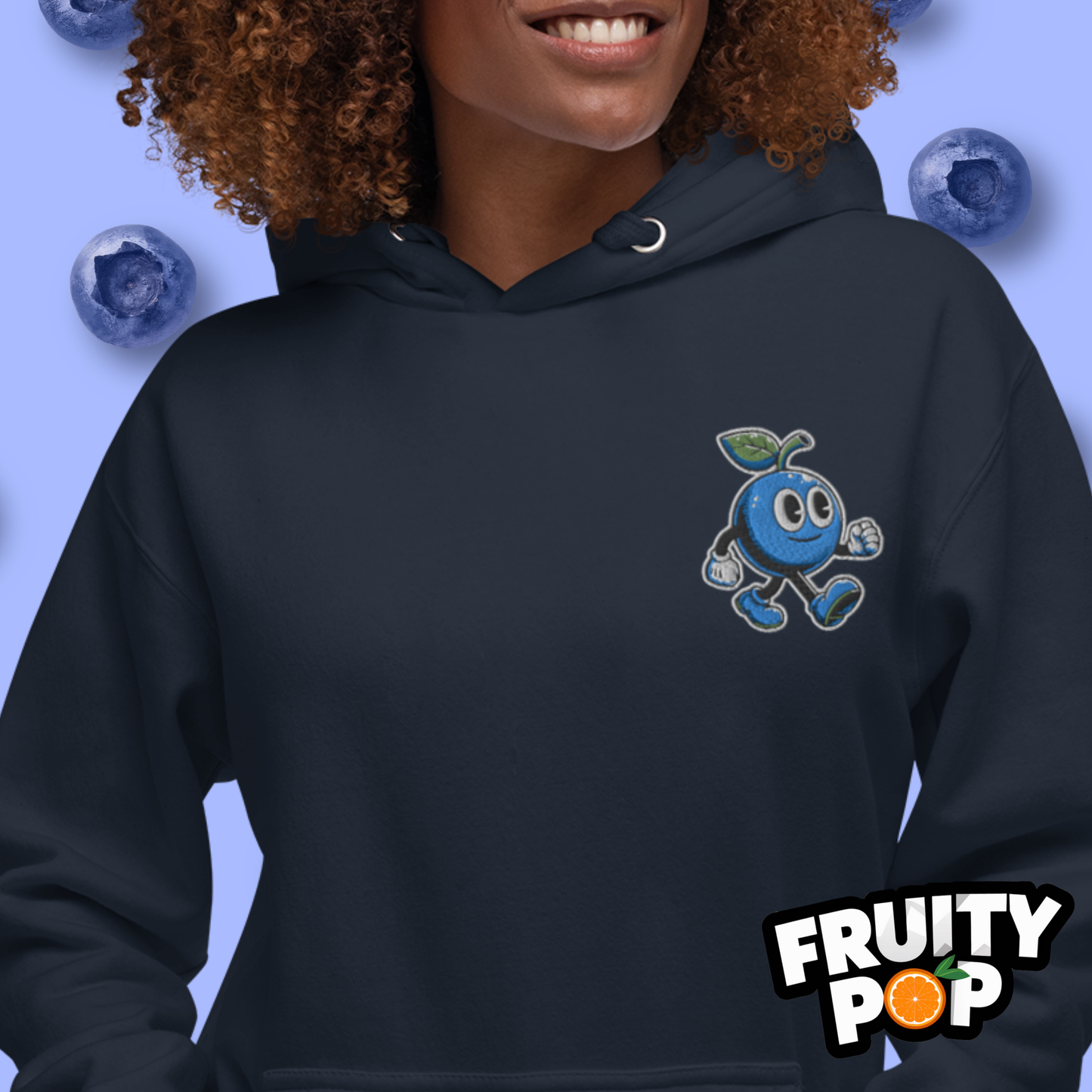 🍒💙 Blueberry Blake - Sweetest Berry In The Bush Unisex Pullover Hoodie 🍒💙
