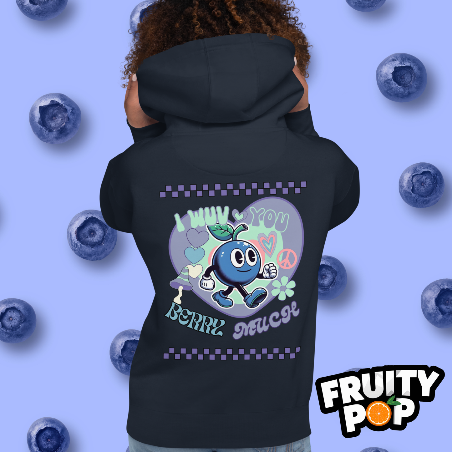 🍒💙 Blueberry Blake - I Wuv You Berry Much Kennedy Edition Unisex Pullover Hoodie 🍒💙