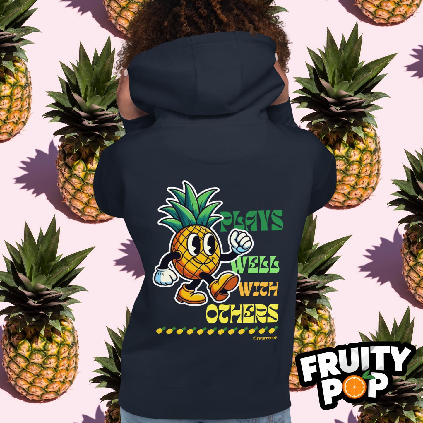 🍍 Pineapple Perry- Plays Well With Others Unisex Pullover Hoodie 🍍
