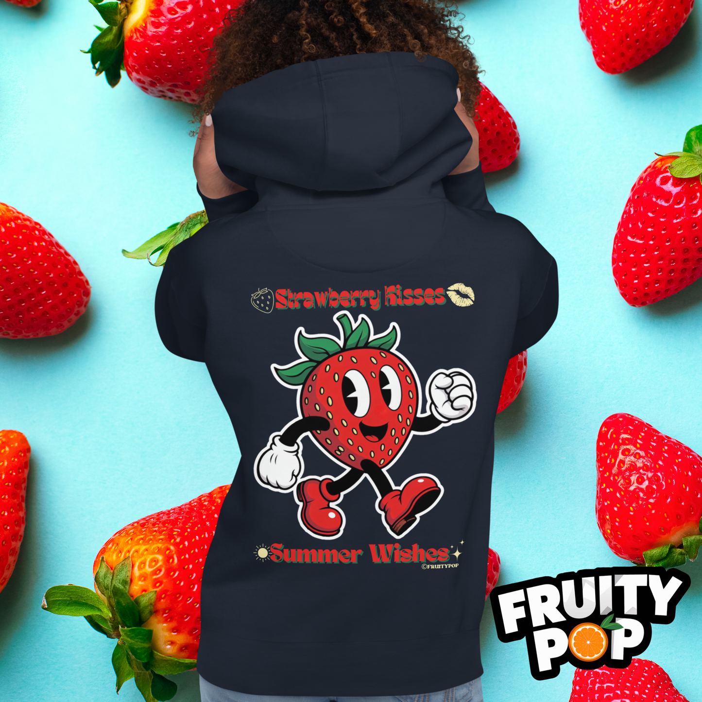 🍓 Strawberry Stan- Strawberry Kisses Summer Wishes Unisex Pullover Hoodie 🍓
