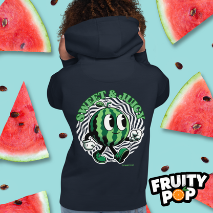 🍉 Melon Max- Sweet & Juicy Wavy Illusion Unisex Pullover Hoodie 🍉