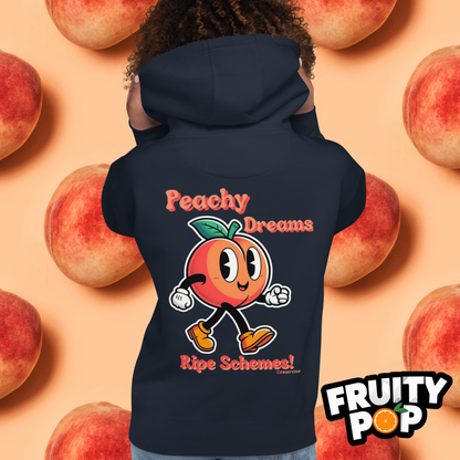 🍑 Peach Pete- Peachy Dreams Ripe Schemes! Unisex Pullover Hoodie 🍑