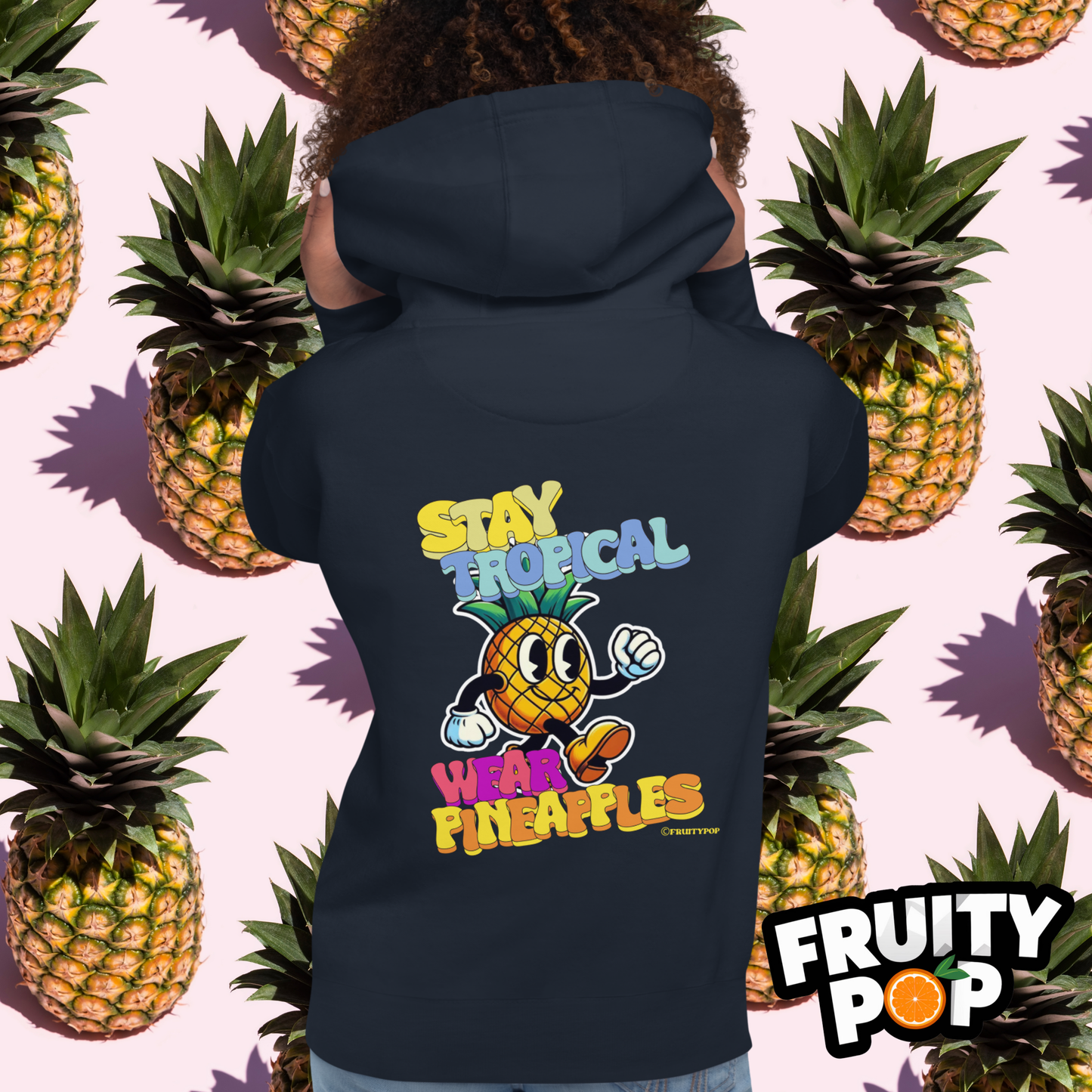 🍍 Pineapple Perry- Stay Tropical Wear Pineapples Unisex Pullover Hoodie 🍍