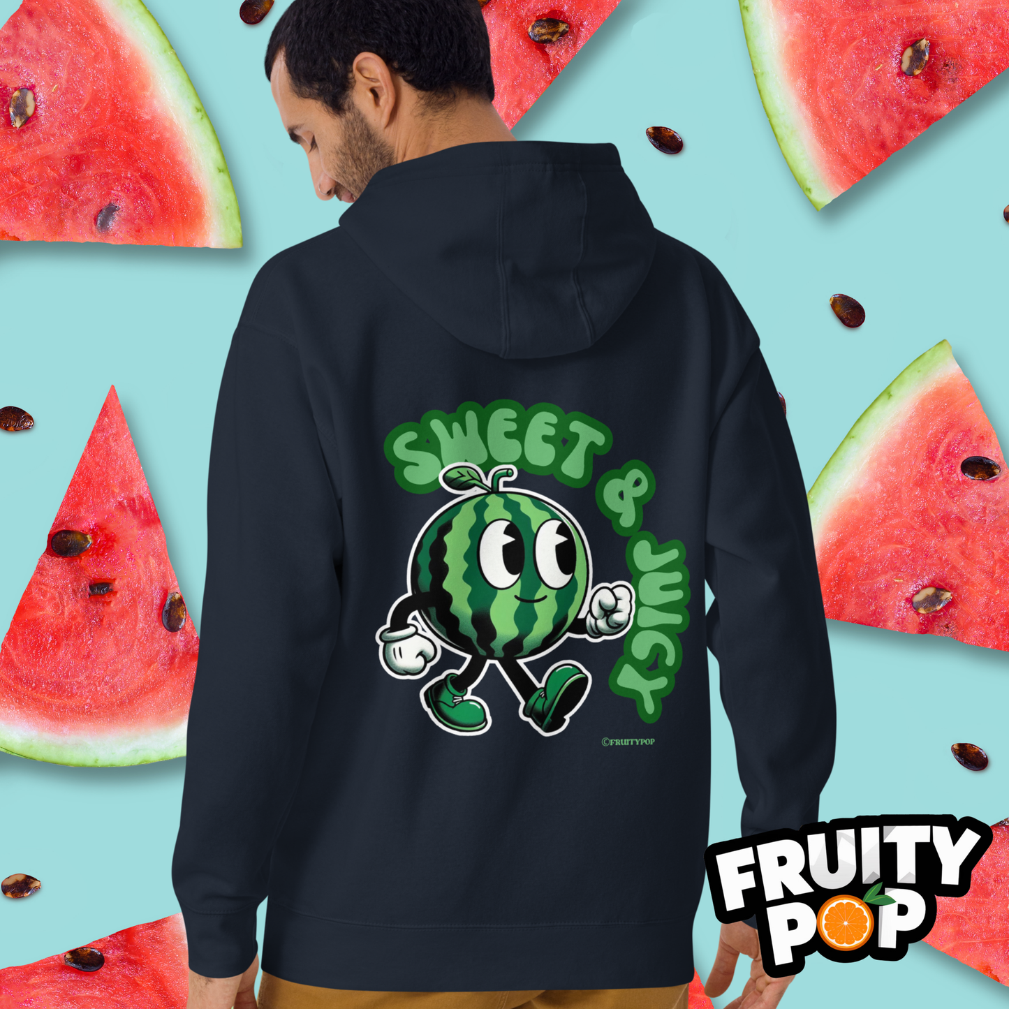 🍉 Melon Max- Sweet N' Juicy Unisex Pullover Hoodie 🍉