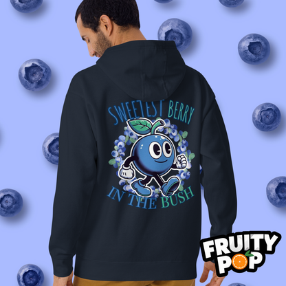 🍒💙 Blueberry Blake - Sweetest Berry In The Bush Wreath Unisex Pullover Hoodie 🍒💙
