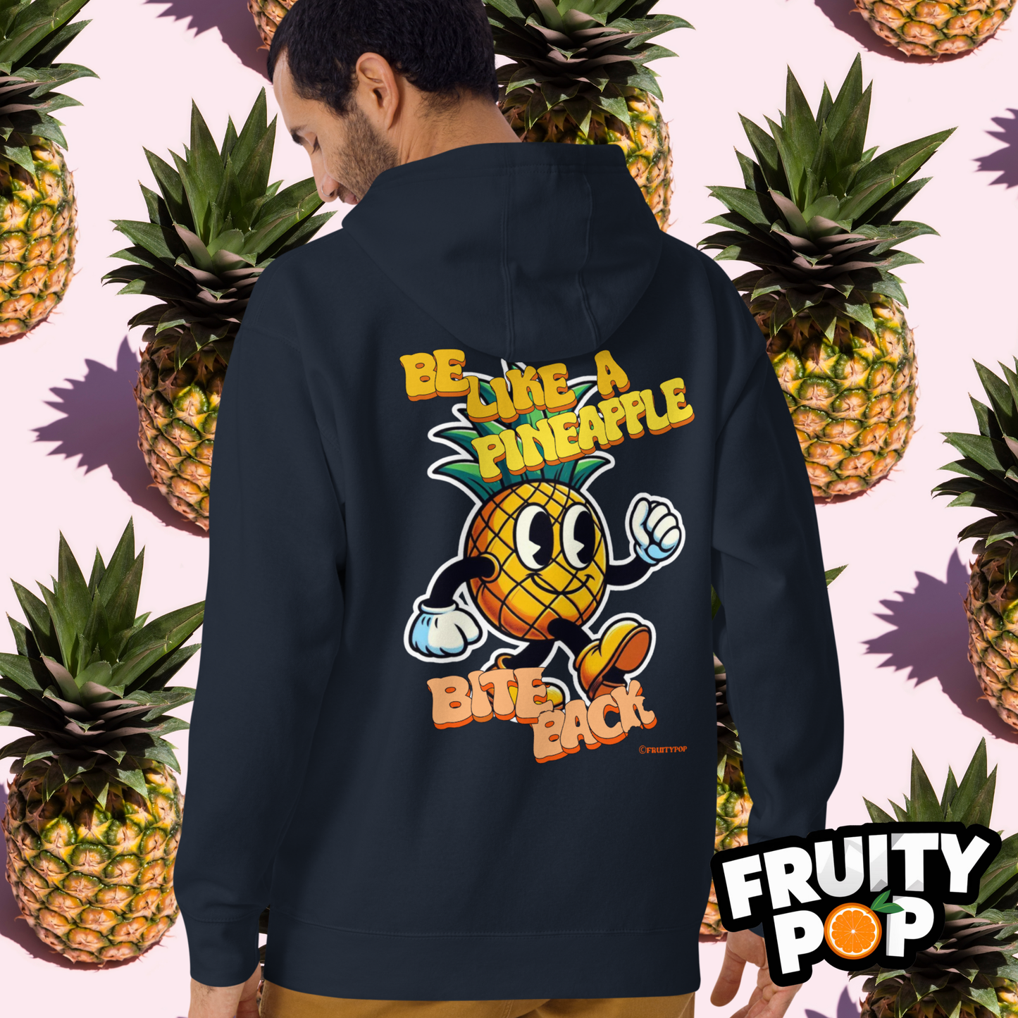 🍍 Pineapple Perry- Be Like A Pineapple Bite Back Unisex Pullover Hoodie 🍍