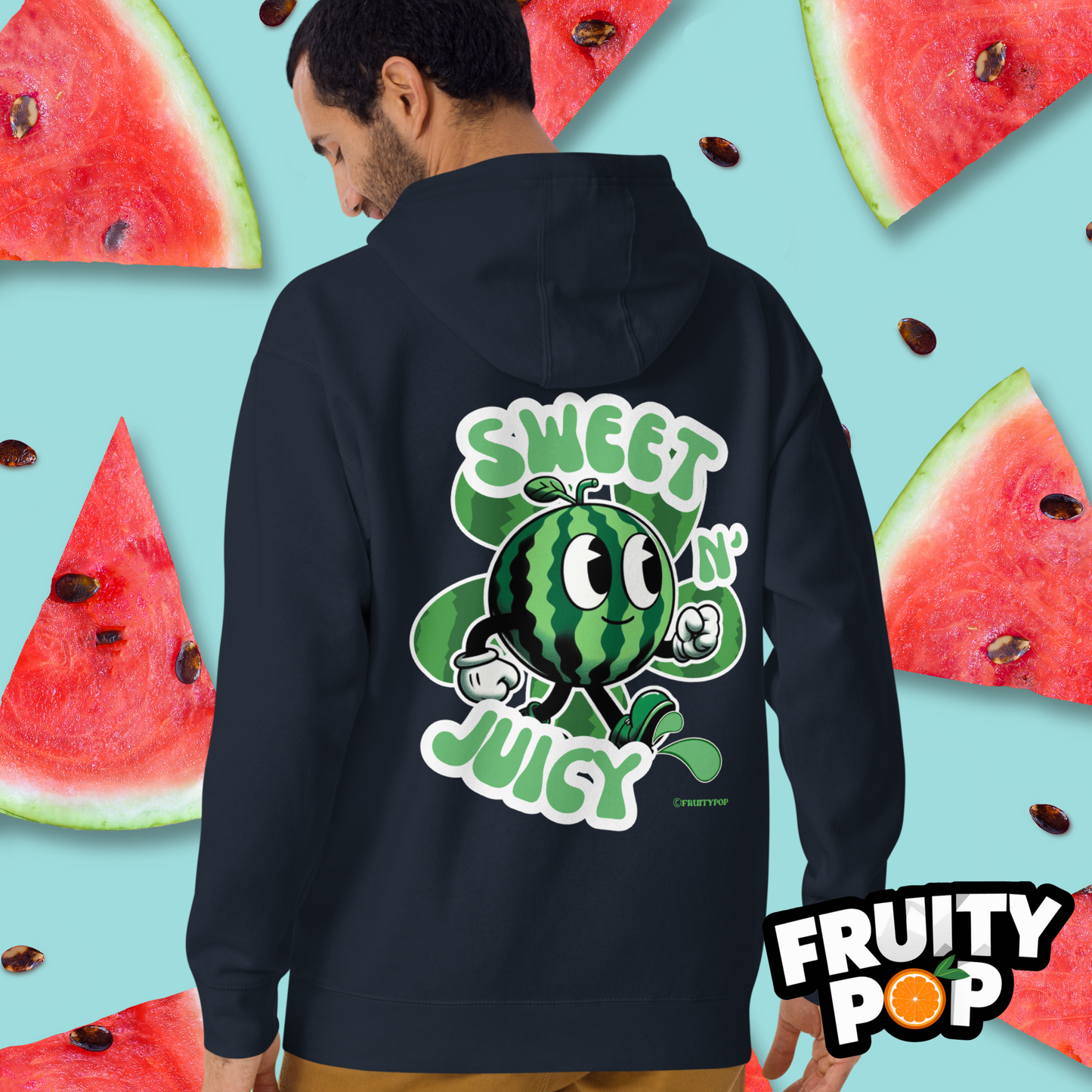 🍉 Melon Max- Sweet N' Juicy Melon Flower Unisex Pullover Hoodie 🍉