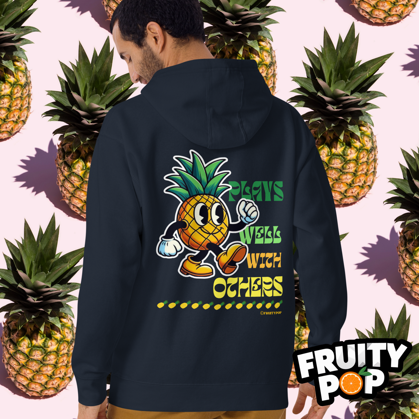 🍍 Pineapple Perry- Plays Well With Others Unisex Pullover Hoodie 🍍