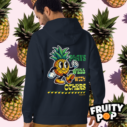 🍍 Pineapple Perry- Plays Well With Others Unisex Pullover Hoodie 🍍