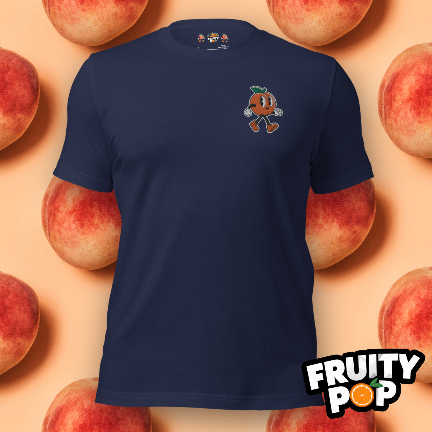 Embroidered Peach Pete- Hollow Be Peachy Be Peachy